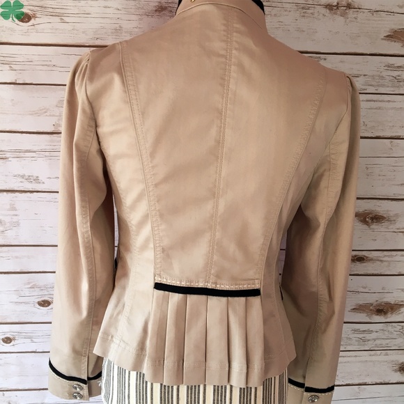 White House Black Market Peplum Jacket Size 2 - Picture 5 of 7